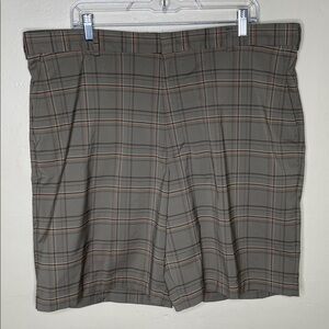 WALTER HAGEN Golf Shorts Tan Plaid Casual Comfortable Men’s W40